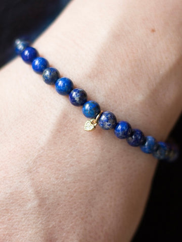 Heart Bracelet - Lapis