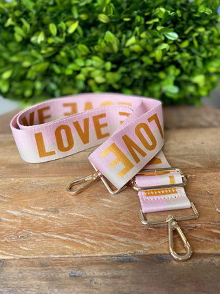 love-adjustable-strap-pink-orange-hardware-removable-handbag-purse-crossbody-snap-hooks