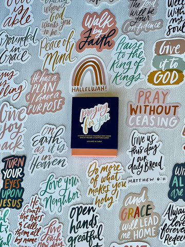 Praying For You Prayer Cards inspirational die-cut faith christian message cards