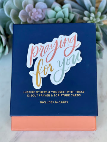 Praying For You Prayer Cards inspirational die-cut faith christian message cards