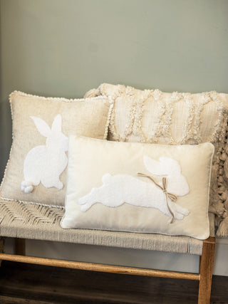 Cottontail Bunny Pillow - Natural