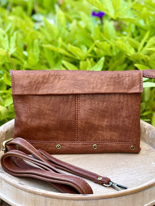 Raving Rivet Bag - Saddle