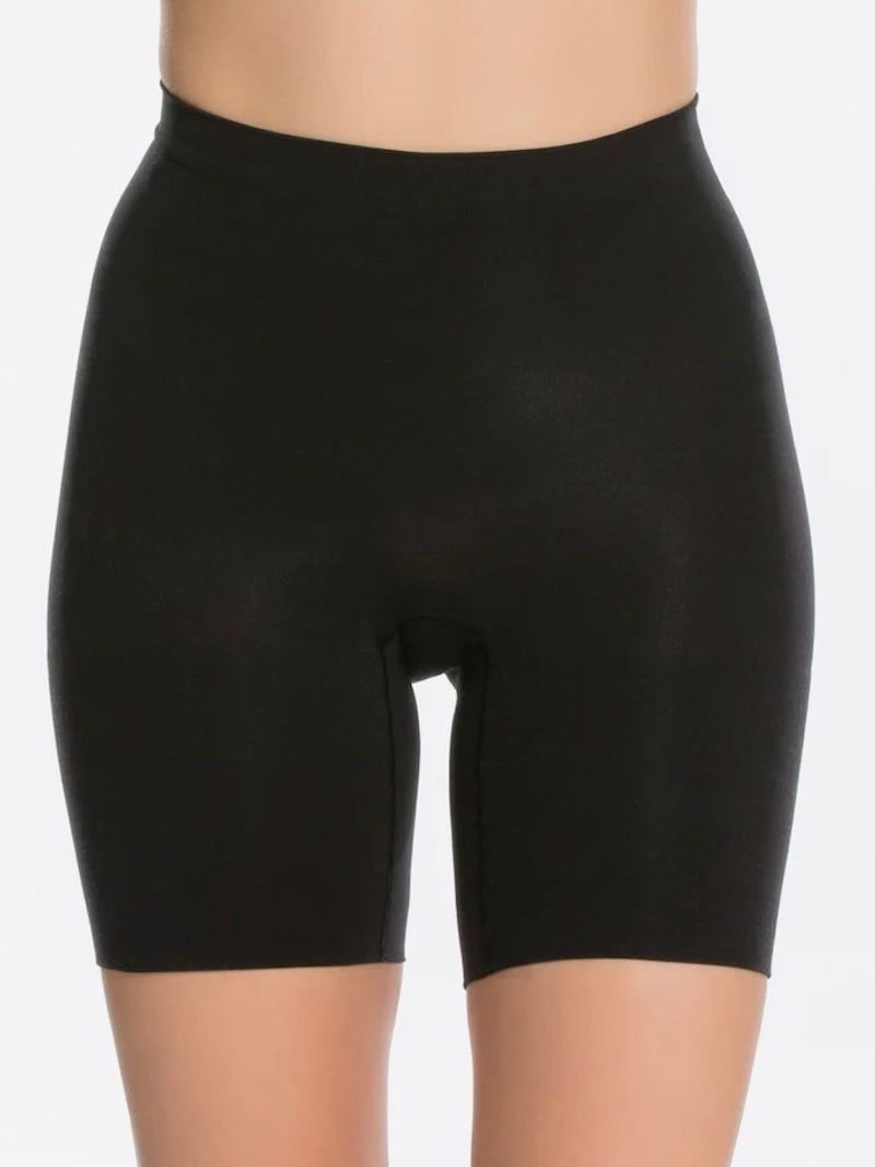 Spanx Get Moving Layered Stretch-jersey Shorts - Black
