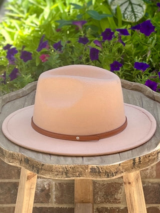 Top It Off Fedora Hat - Camel