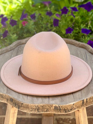 Top It Off Fedora Hat - Camel