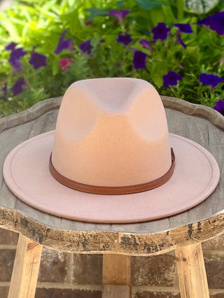 Top It Off Fedora Hat - Camel