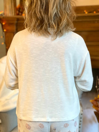 Z Supply Celine Spice Long Sleeve Top - Bone